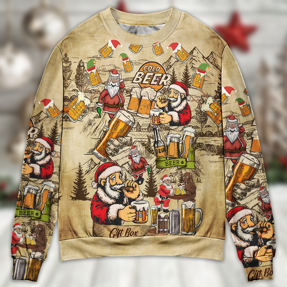 Christmas Merry Xmas Beer Lover – Sweater - Ugly Christmas Sweater