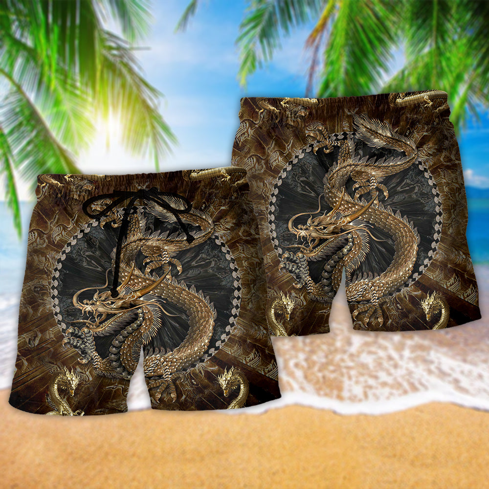 Dragon Love Life Cool Art – Beach Short