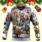 Santa Riding Horse Winter - 3D Hoodie