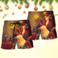 Spirit Of Christmas Santa Art – Beach Short