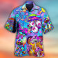 Hippie Mushroom Colorful Psychedelic Style – Hawaiian Shirt