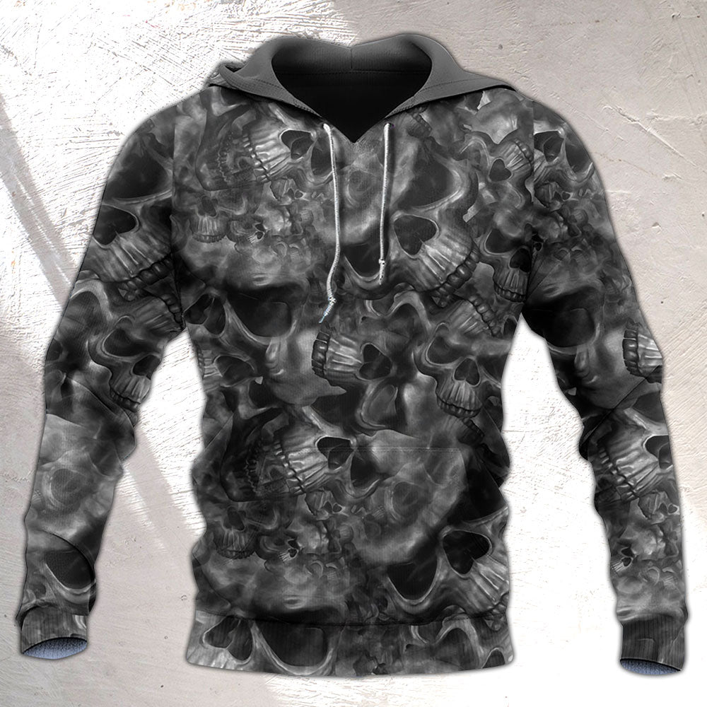 Skull Truth Of Life Quote - 3D Hoodie