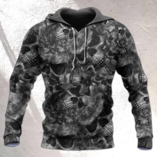Skull Truth Of Life Quote - 3D Hoodie