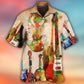 Abstract Colorful Guitar Music - Hawaiian Shirt