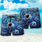 Shark Family Hunt Art – Beach Short