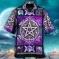 Wicca Witch Vibes Purple Pentagram – Hawaiian Shirt