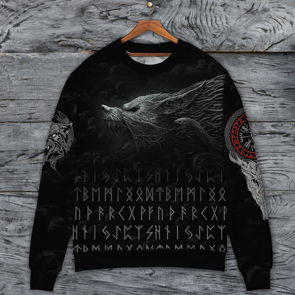 Viking Warrior Blood Black Style – Sweater - Ugly Christmas Sweater