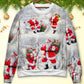 Christmas Santa Always With You Art – Sweater - Ugly Christmas Sweater