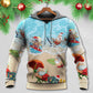 Santa Beach Christmas Fun - 3D Hoodie