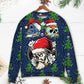 Christmas Skull Santa Hat Snow – Sweater - Ugly Christmas Sweater