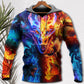 Dragon Fire And Water Power - 3D Hoodie
