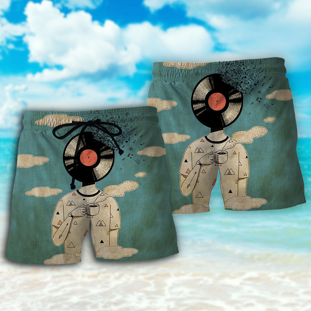 Music Lose Your Mind Find Your Soul - Beach Short - BEAS01TNH080622 - Owls Matrix LTD