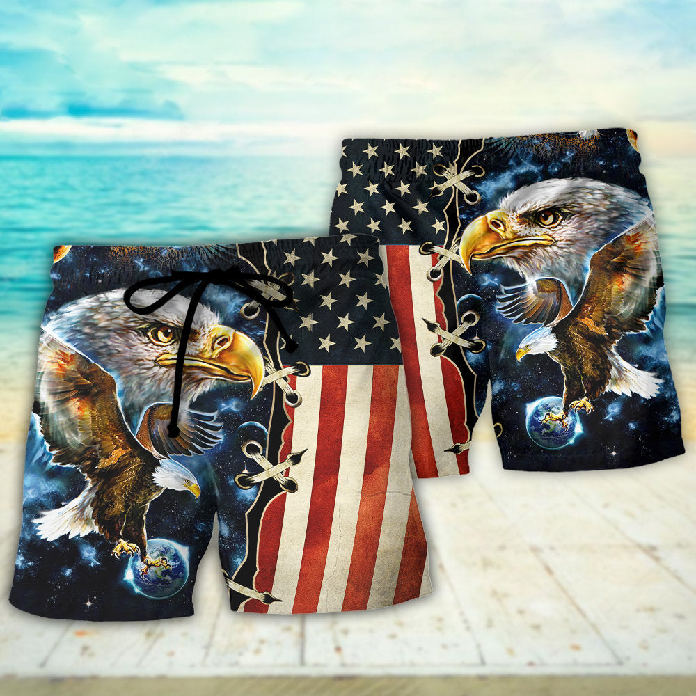 American Eagle Galaxy Art – Beach Short