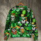 Irish Skull St Patrick Green Light – Sweater - Ugly Christmas Sweater