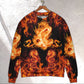 Dragon Fireball Fantasy Madness Art – Sweater - Ugly Christmas Sweater