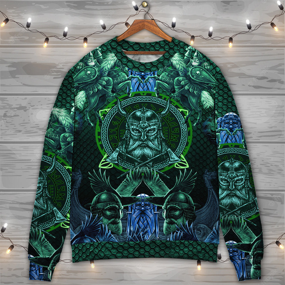 Viking See You In Valhalla Quote – Sweater - Ugly Christmas Sweater