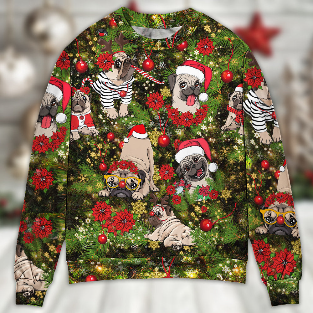 Christmas Merry Little Pugmas – Sweater - Ugly Christmas Sweater