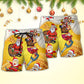 Christmas Santa Drunk Beer Troll Funny – Beach Short