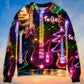 Christmas Guitar Tree Happy Glow Art – Sweater - Ugly Christmas Sweater