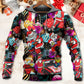 Christmas Guitar Music Santa Merry Xmas - Hoodie