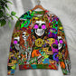 Hippie Skull Colorful Cool Art – Sweater - Ugly Christmas Sweater