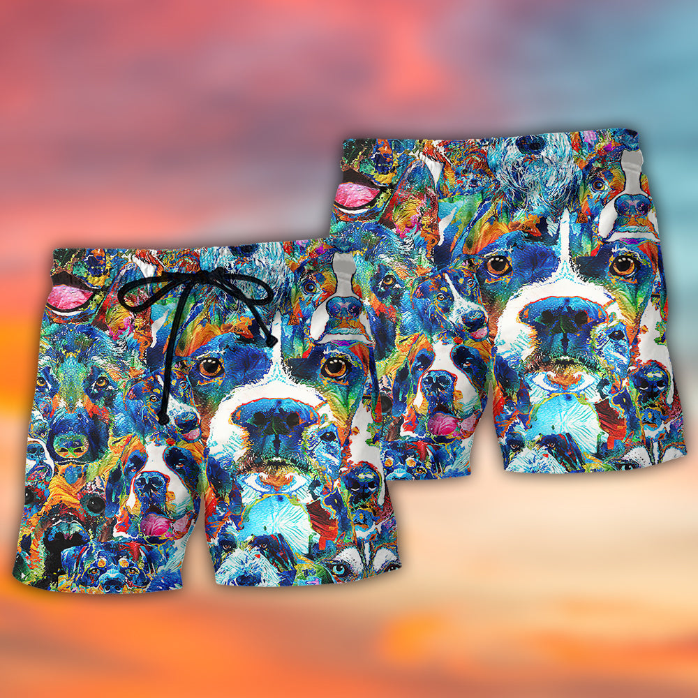 Dog Lover Delight Art – Beach Short