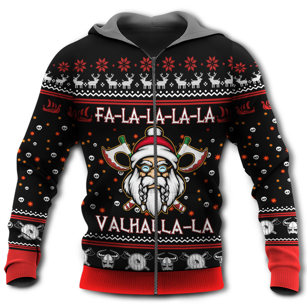 Viking Valhalla White Red - 3D Hoodie