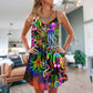 Octopus And Jellyfish Sea Life – Women's Summer Sleeveless V-Neck Camisole Dress