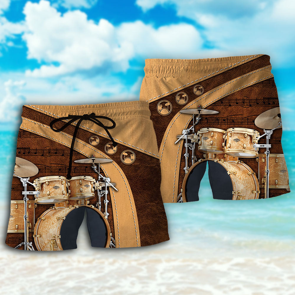 Old Drummer And Lovely Lady Vintage – Beach Short