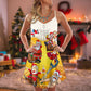 Funny Santa Beer Party – Women's Summer Sleeveless V-Neck Camisole Dress