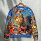 Diving Cat Under The Sea Art – Sweater - Ugly Christmas Sweater