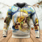 Skull And Sunflower Vintage Starry Art – 3D Hoodie