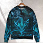 Blue Dragon Lightning Witch Fantasy Art – Sweater - Ugly Christmas Sweater