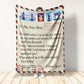 Dear Mom Love Letter Flannel Blanket For Soft Bed Couch And Home Comfort