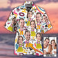 Face Couple Tropical Aloha Custom Photo - Hawaiian Shirt