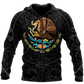 Mexican Warrior Eagle Collection Art - 3D Hoodie