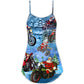 Christmas Driving With Santa Theme – Women's Summer Sleeveless V-Neck Camisole Dress