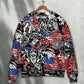 Viking Independence Day Warrior And Wolf – Sweater - Ugly Christmas Sweater