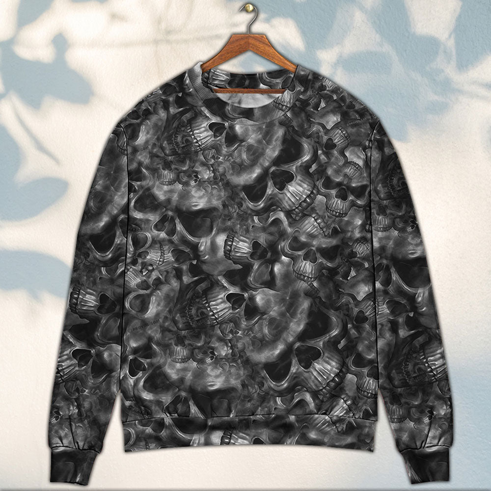 Skull Life Symbolic Art Style – Sweater - Ugly Christmas Sweater