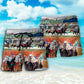 Horse Racing Wild Power Art – Beach Short