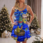 Christmas Fishing Lover Happy Holiday – Women's Summer Sleeveless V-Neck Camisole Dress