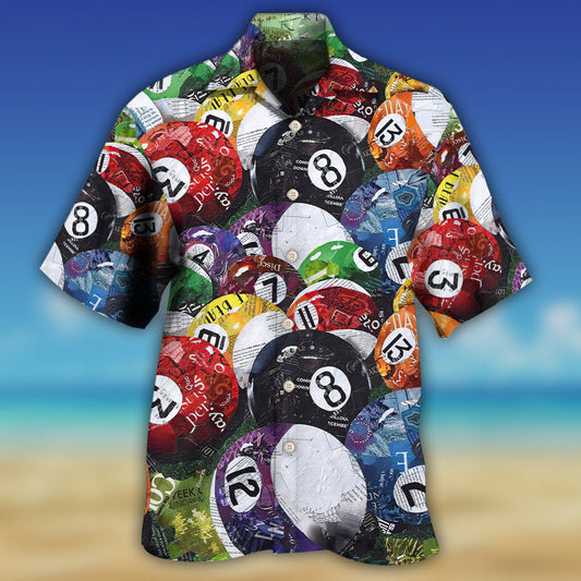 Billiard Pool Balls Game Night - Hawaiian Shirt