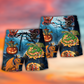 Halloween Dragon Pumpkin Night Sky - Beach Short