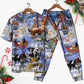 Christmas Love Farm Xmas - Pajamas Short Sleeve - Owls Matrix LTD