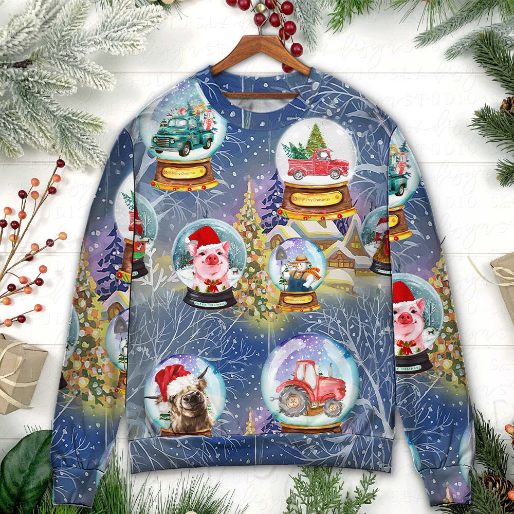 Christmas Farmer Funny Holiday Style – Sweater - Ugly Christmas Sweater