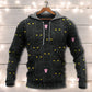Black Cat Cute Eye Contact Style - 3D Hoodie