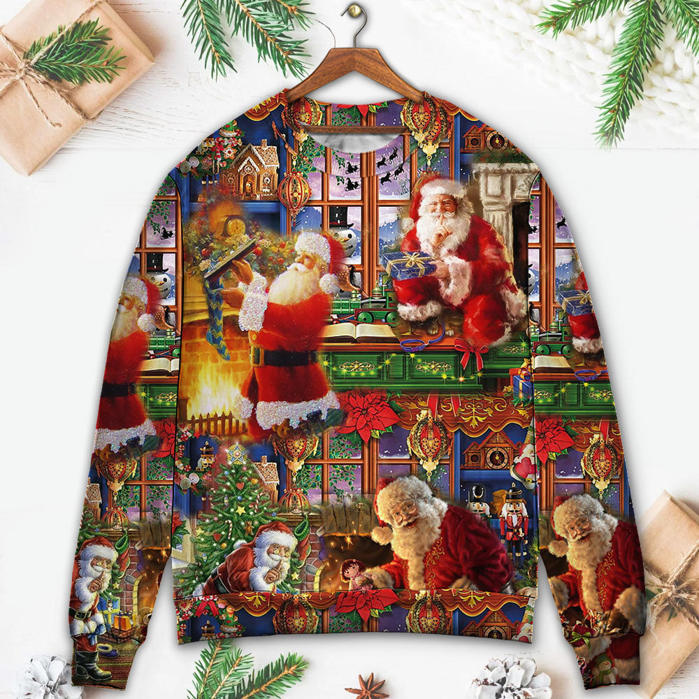 Santa Claus Christmas Merry Xmas Style – Sweater - Ugly Christmas Sweater