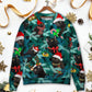 Christmas Black Cat Jolly Holiday Style – Sweater - Ugly Christmas Sweater