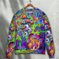 Colorful Hippie Mushroom Trippy Art – Sweater - Ugly Christmas Sweater