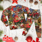 Christmas Santa Claus In Daily Life - Pajamas Long Sleeve - Owls Matrix LTD